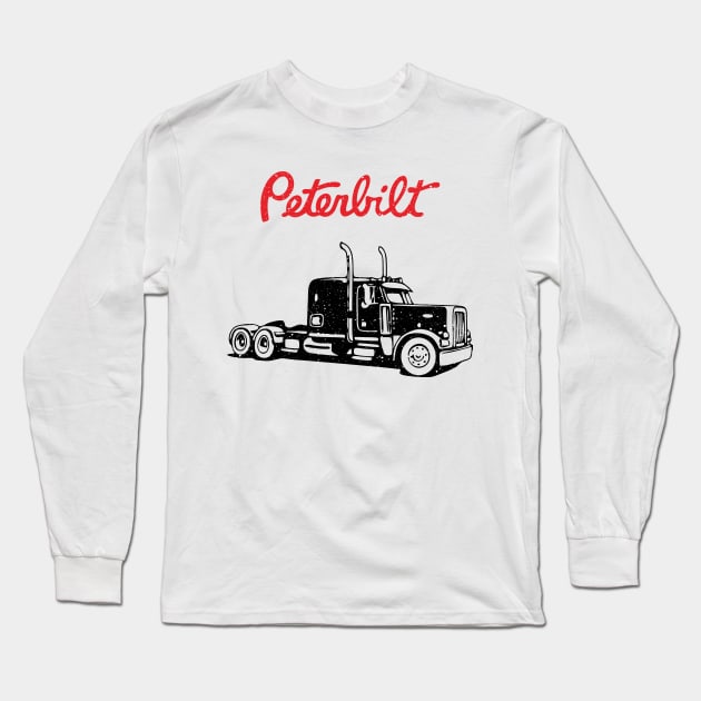 Peterblt Long Sleeve T-Shirt by VEKTORKITA